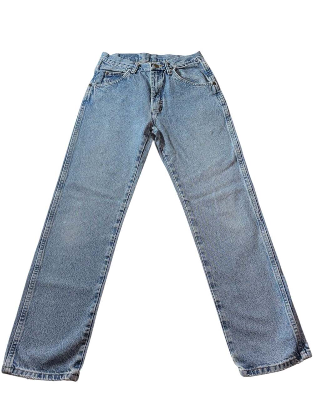 Wrangler Men's Straight Leg Jeans Light Blue Denim